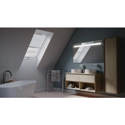 RoofLITE+ Okno dachowe plastikowe trzyszybowe TRIO PVC - 3 szybowe - BIAŁE