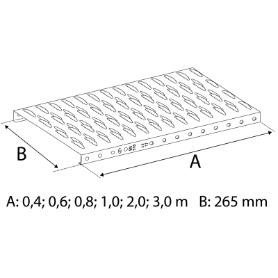 EUROVENT Ława kominiarska PLATFORM UNI - dł. 2 mb