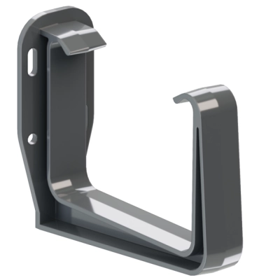 KROP Hak doczołowy PVC do rynny kwadratowej 135 mm