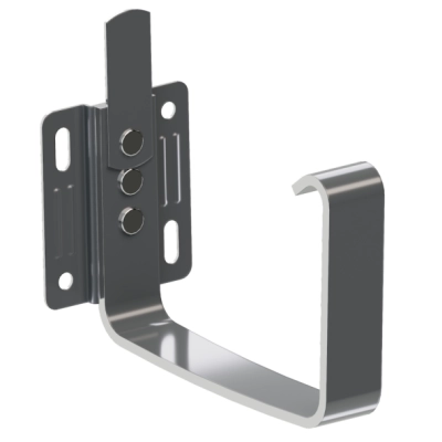 KROP Hak doczołowy z płaskownika do rynny kwadratowej 135 mm