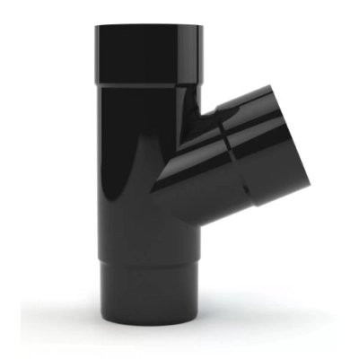 GAMRAT PCV Trójnik 90/90 - CZARNY